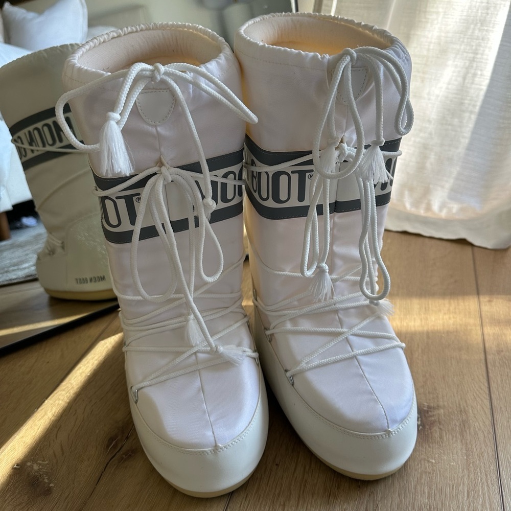 ICON WHITE NYLON BOOTS - MOON BOOT | 39/41
